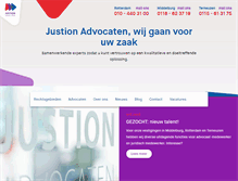 Tablet Screenshot of justionadvocaten.nl
